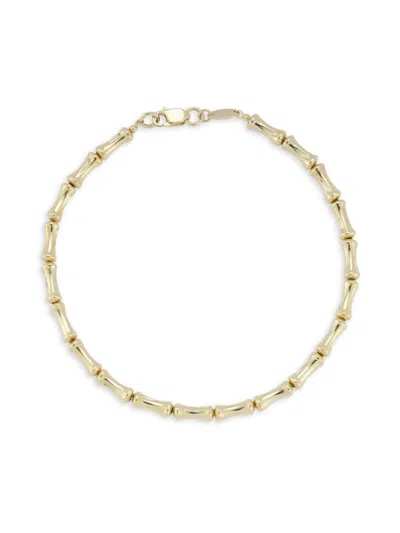 Shop Saks Fifth Avenue Women's 14k Yellow Gold Bamboo Link Bracelet