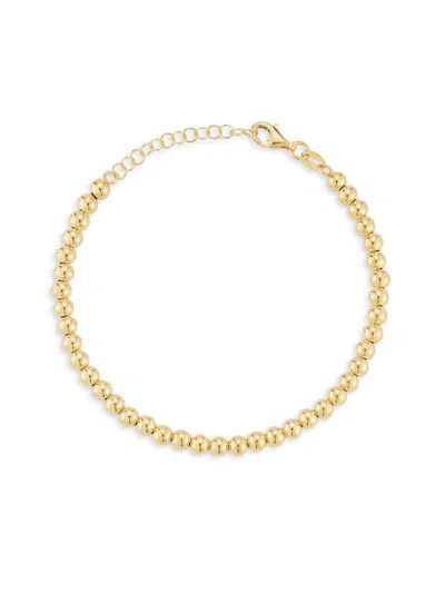Shop Saks Fifth Avenue Women's 14k Yellow Gold Beaded Bracelet
