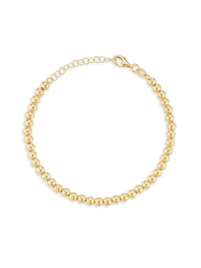 Saks Fifth Avenue Women's 14k Yellow Gold Beaded Bracelet In Yellow Gold