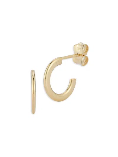 Saks Fifth Avenue Women's 14k Yellow Gold Flat Huggie Earrings In Yellow Gold