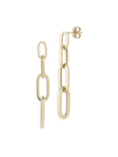 Saks Fifth Avenue Women's 14k Yellow Gold Link Drop Earrings In Yellow Gold