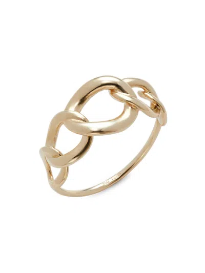 Shop Saks Fifth Avenue Made In Italy Women's 14k Yellow Gold Link Ring