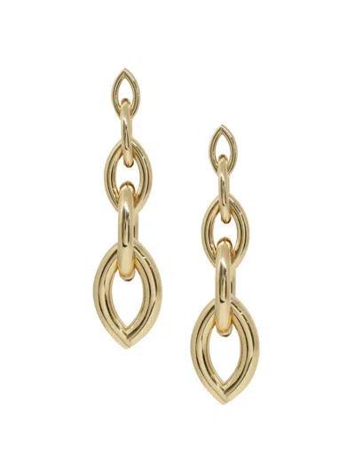 Shop Ettika Women's 18k Goldplated Link Drop Earrings In Brass