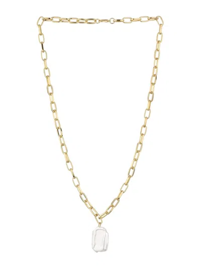 Shop Ettika Women's Goldtone & Glass Pearl Pendant Necklace In Neutral