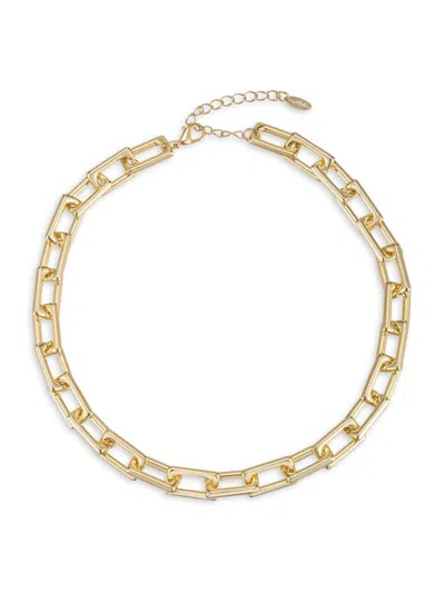 Shop Ettika Women's Goldtone Rectangle Link Chain Necklace In Neutral