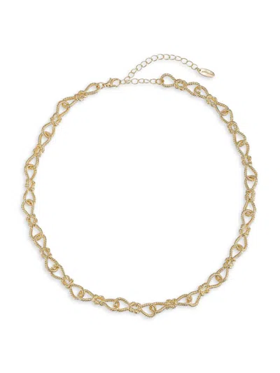 Shop Ettika Women's Twists & Turns Goldtone Chain Necklace In Neutral