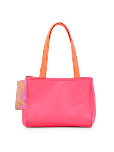 Shop Edie Parker Women's Bodega Top Handle Bag In Hot Pink
