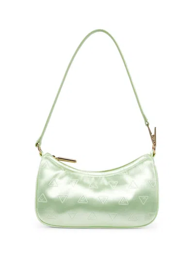 Shop Edie Parker Women's Logo Shoulder Bag In Mint Green