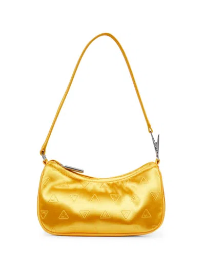 Shop Edie Parker Women's Logo Shoulder Bag In Marigold