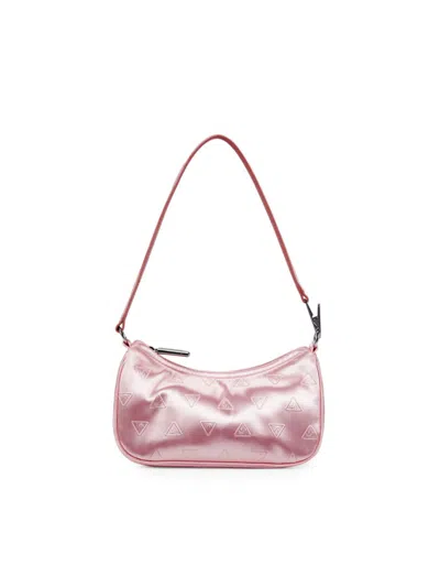 Shop Edie Parker Women's Logo Shoulder Bag In Pink