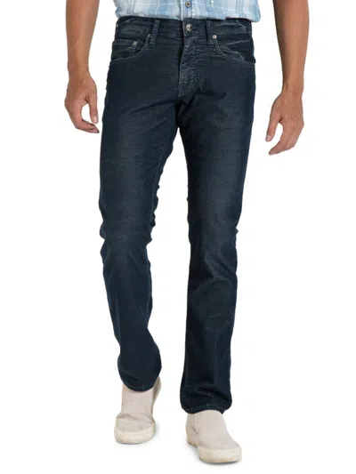 Shop Stitch's Jeans Men's Rustic Slim Fit Corduroy Jeans In Cobalt