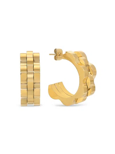 Eye Candy La Hoop Earring In Neutral