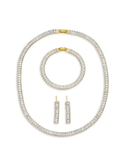 Eye Candy La Women's Luxe Ebba 3-piece Ebba Jewelry Set In Brass