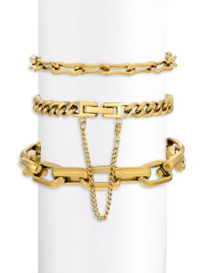Eye Candy La Stack Bracelet Set In Neutral