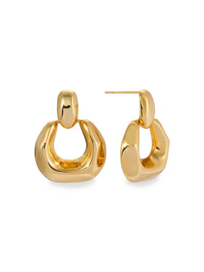 Shop Eye Candy La Women's Luxe Marwa Goldtone Dangle Drop Earrings In Neutral