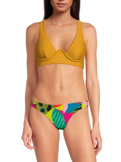 Shop Andrea Iyamah Women's Kasa Bikini Top In Mustard