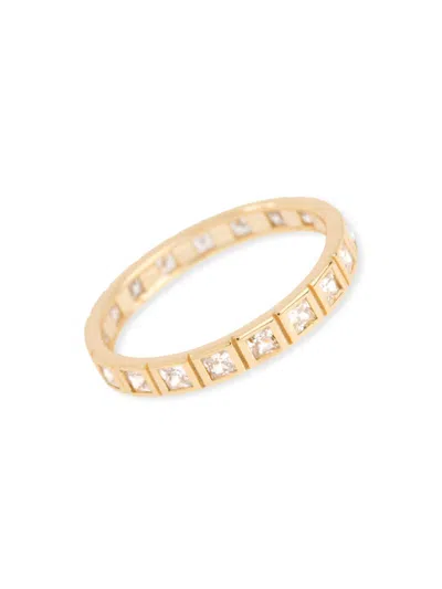 Shop Shashi Women's Carrie 18k Gold Vermeil & Cubic Zirconia Ring