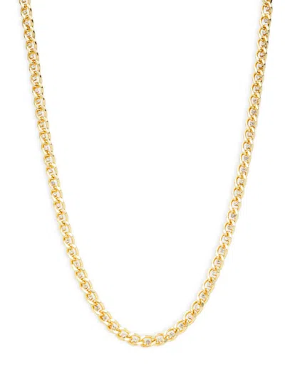 Shop Shashi Women's Sarah 14k Goldplated & Cubic Zirconia Necklace In Brass