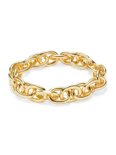 Shop Shashi Women's Patron 18k Goldplated Chain Bracelet In Brass