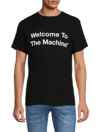 Shop Midnight Studios Men's Welcome To The Machine T Shirt In Black