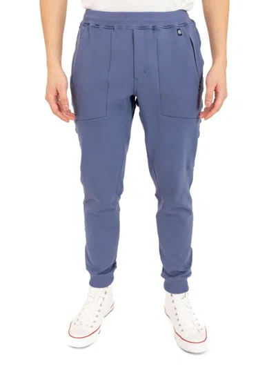Shop Pino By Pinoporte Men's Solid Joggers In Blue