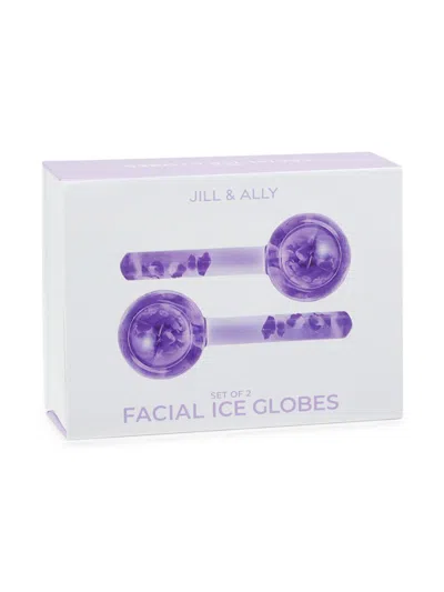 Shop Jill & Ally Women's 2-piece Facial Ice Globes In Purple