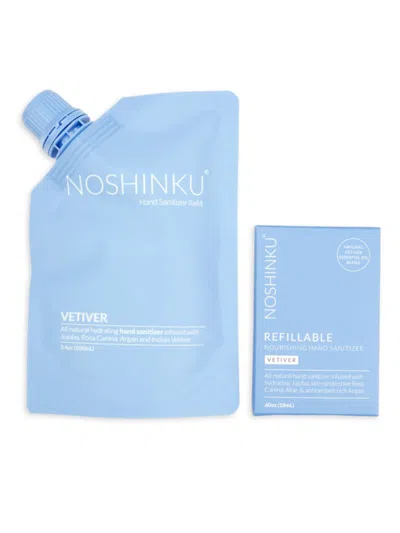 Shop Noshinku 2-pack Vetiver Pachuouli Rejuvenating Pocket Sanitizer Set In Neutral
