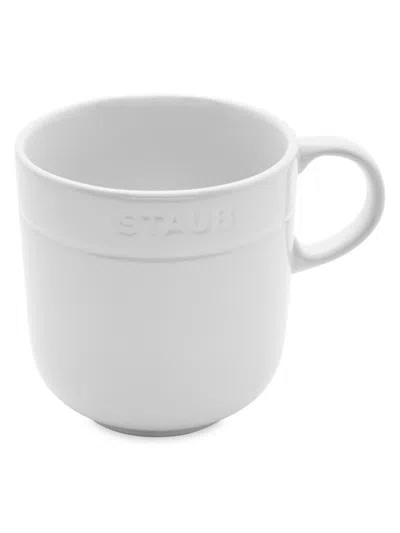 Shop Staub 4-piece Ceramic Mug Set In White