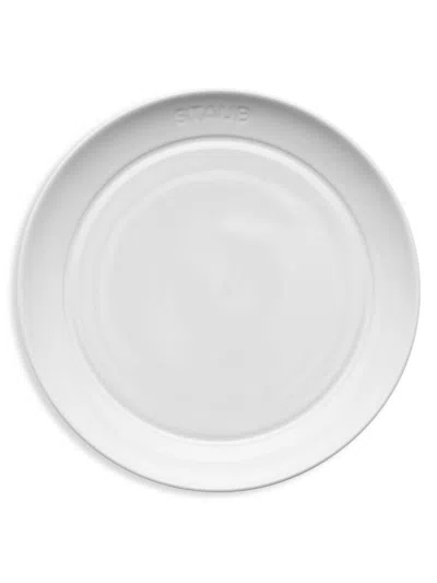 Shop Staub 4-piece Ceramic Appetizer Plate Set In White