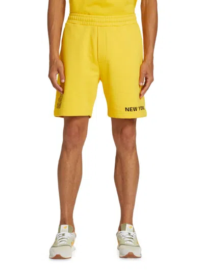 Shop Helmut Lang Men's New York Shorts In Taxi Yellow