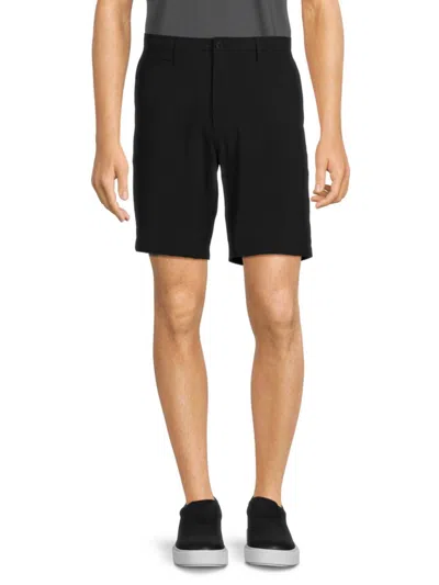 Shop Vstr Premium Men's Hybrid Flat Front Shorts In Black