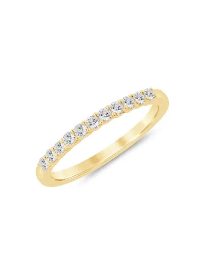 Shop Saks Fifth Avenue Women's 14k Yellow Gold & 0.33 Tcw Diamond Ring