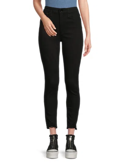 Shop Rag & Bone Women's Nina High Rise Skinny Jeans In Black