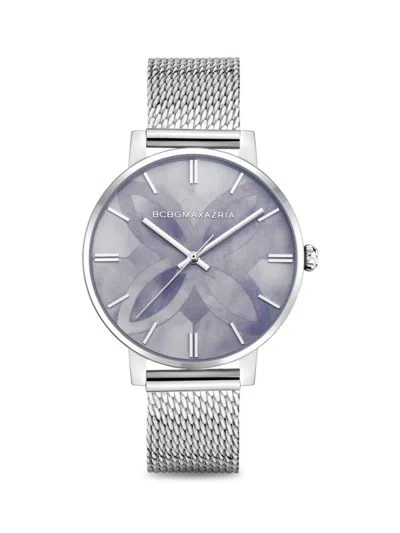 Shop Bcbgmaxazria Women's Classic 38mm Stainless Steel Bracelet Watch In Grey