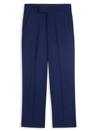 Shop Calvin Klein Boy's Infinite Stretch Dress Pants In Bright Blue