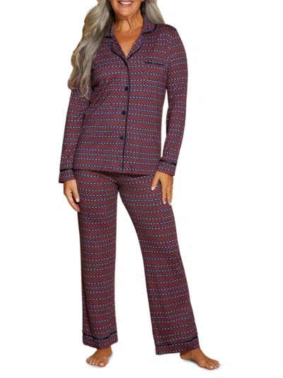 Shop Cosabella Women's 2-piece Bella Pajama Set In Purple
