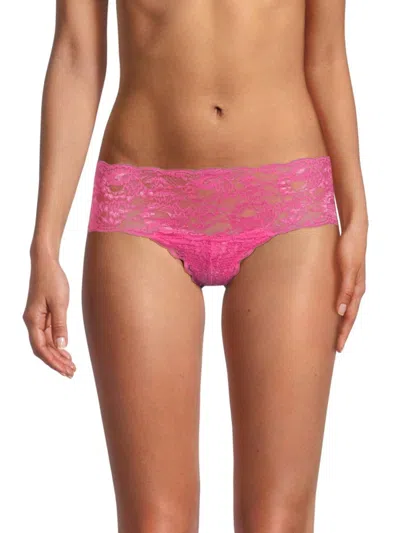 Shop Cosabella Women's Lace Briefs In Rani Pink