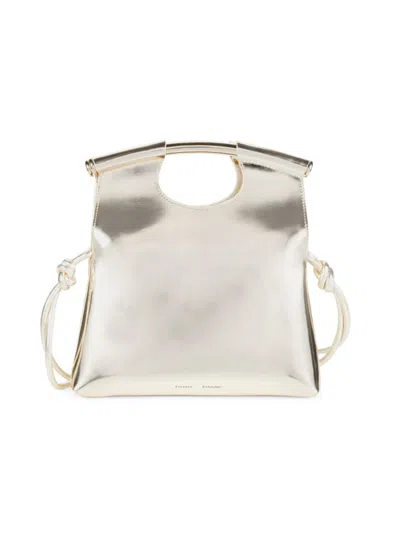 Shop Proenza Schouler Women's Small Leather Shoulder Bag In Light Gold