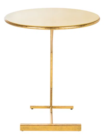 Shop Safavieh Sionne Round C Table In Yellow Gold