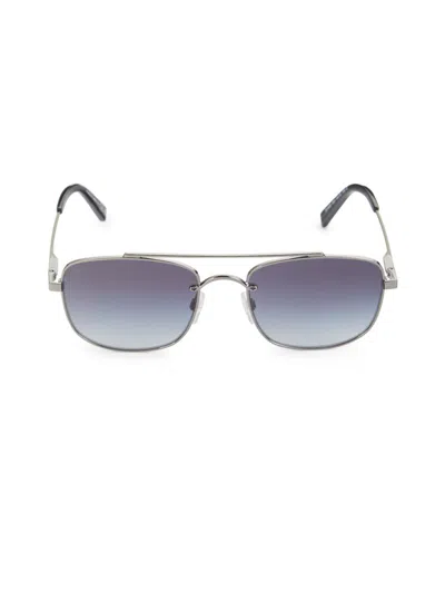 Shop Bally Women's 54mm Rectangle Sunglasses In Gunmetal