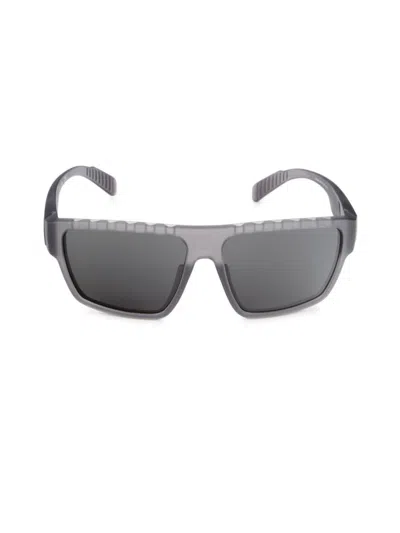 Shop Adidas Originals Men's 61mm Square Sunglasses In Grey Smoke