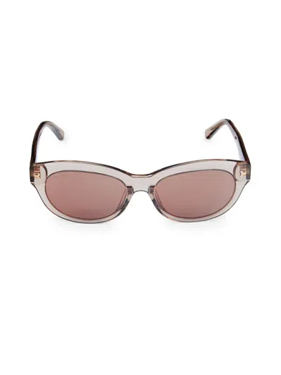 Shop Bally Women's 54mm Oval Sunglasses In Light Brown