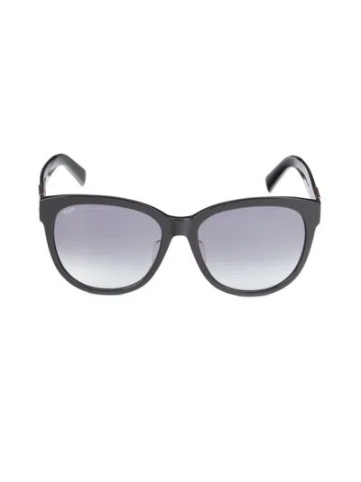 Shop Tod's Women's 57mm Square Sunglasses In Black