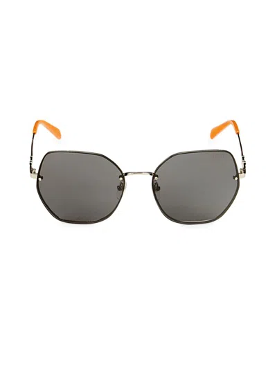 Shop Emilio Pucci Women's 60mm Butterfly Sunglasses In Gunmetal