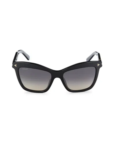 Shop Bally Women's 56mm Cat Eye Sunglasses In Black