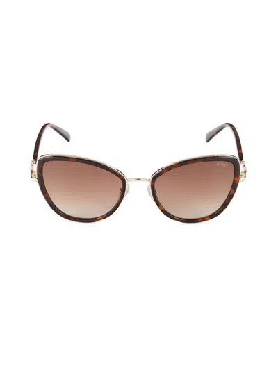 Shop Emilio Pucci Women's 57mm Cat Eye Sunglasses In Havana