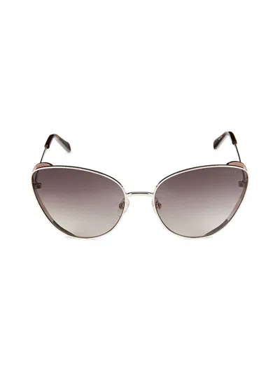 Shop Emilio Pucci Women's 61mm Butterfly Sunglasses In Gold Black