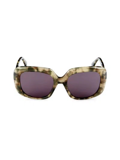 Shop Max Mara Women's 55mm Butterfly Sunglasses In Smoke