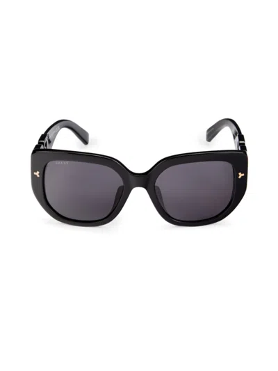 Shop Bally Women's 56mm Square Sunglasses In Black
