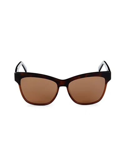 Shop Emilio Pucci Women's 57mm Cat Eye Sunglasses In Havana
